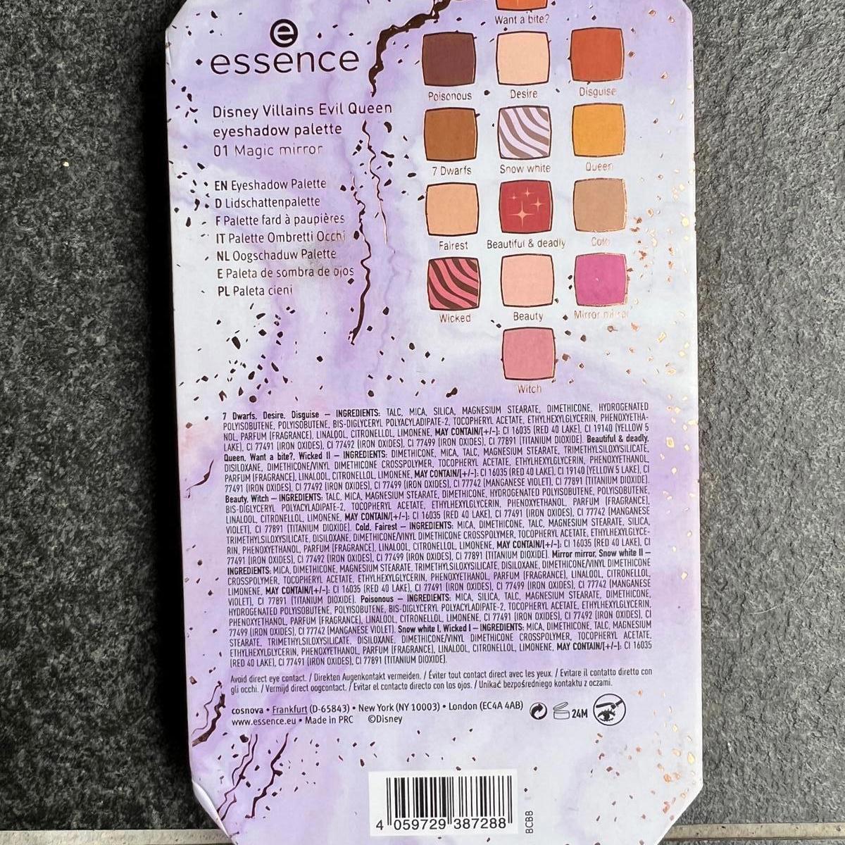 ESSENCE Disney Eye Shadow Palette EVIL QUEEN NEW- 14 shades