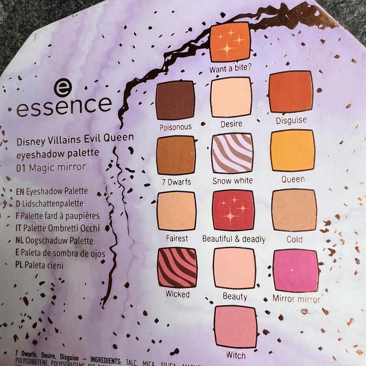 ESSENCE Disney Eye Shadow Palette EVIL QUEEN NEW- 14 shades