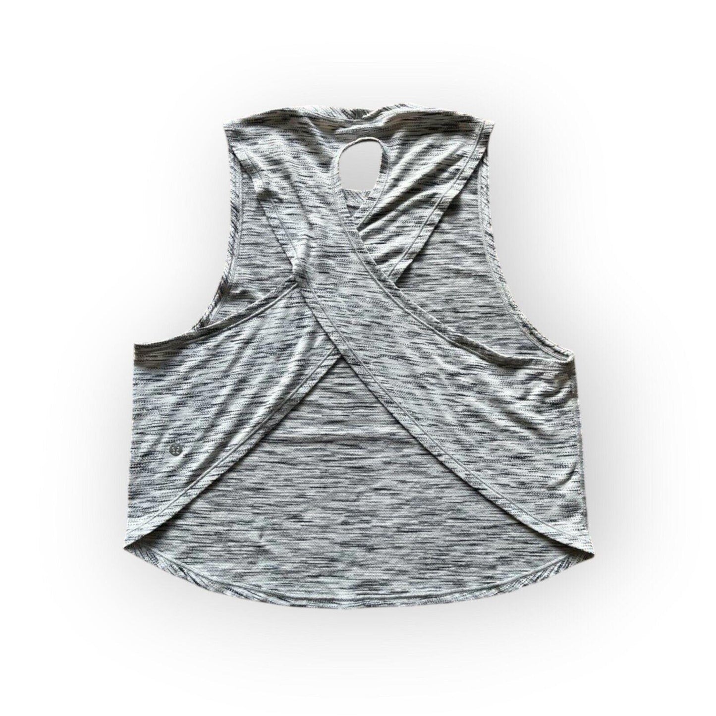 LULULEMON FAST AS LIGHT MUSCLE TANK TIGER SPACE DYE BLACK WHITE AUS 10 / US 6