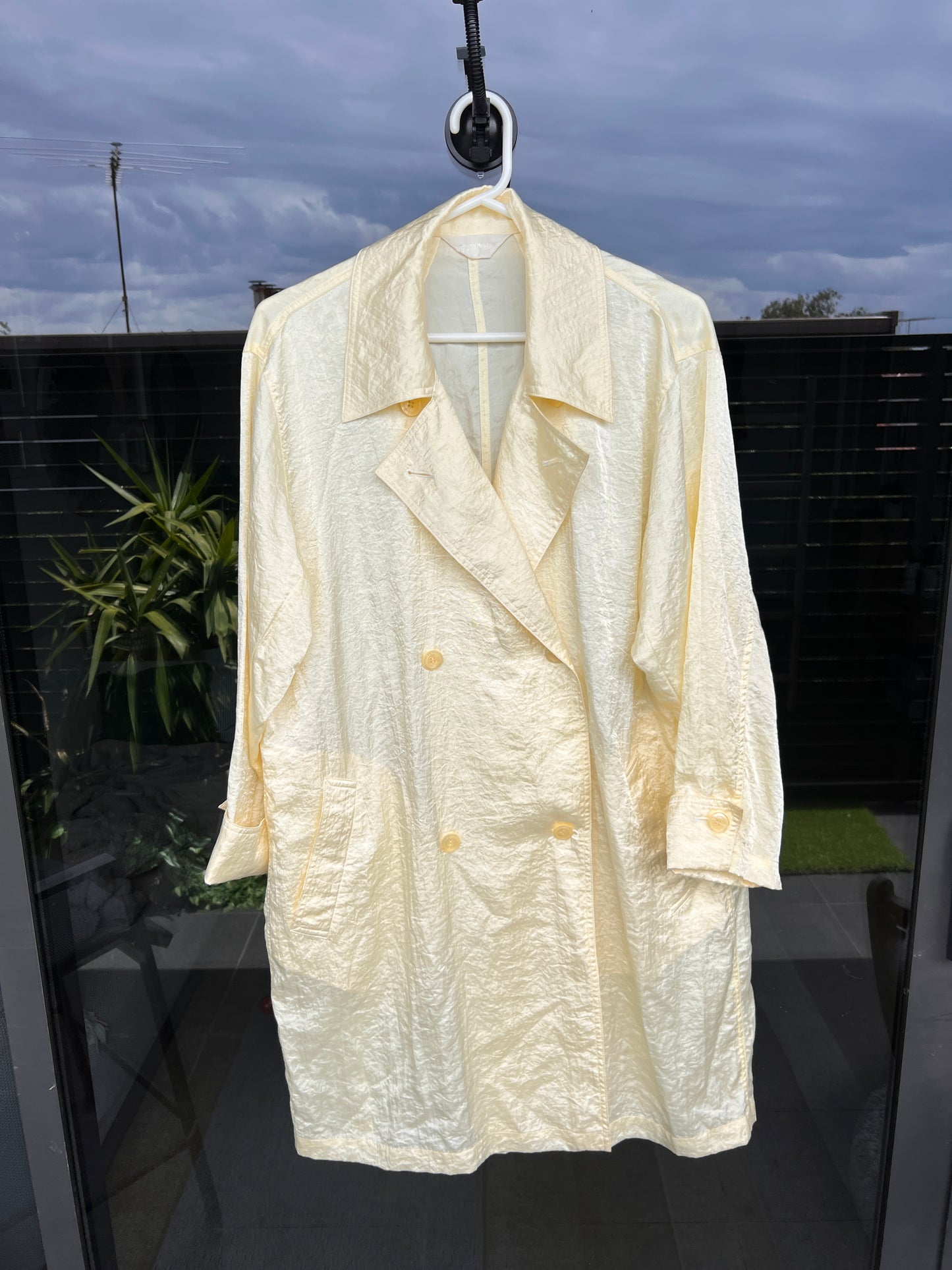 melted butter oversized trench- L