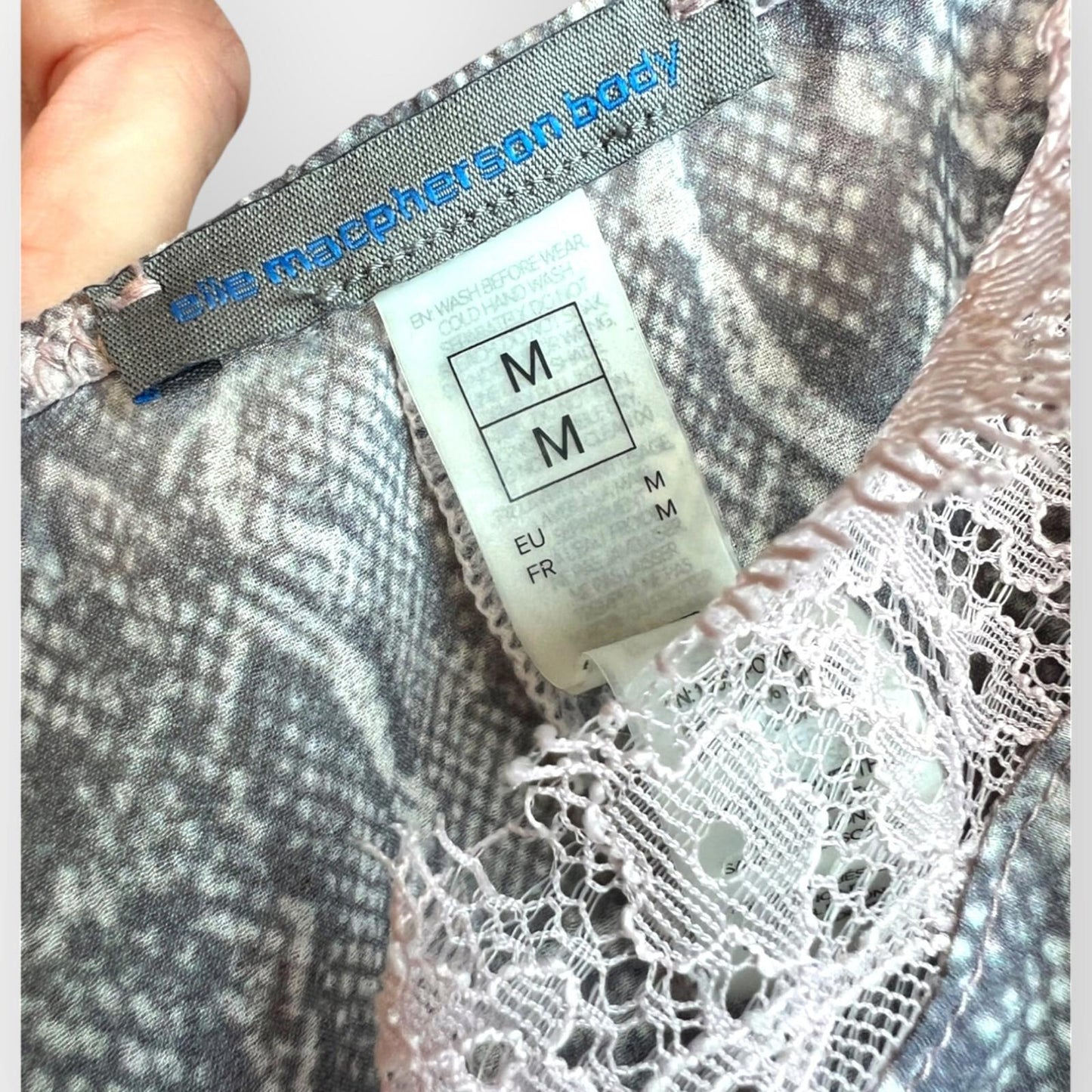 Elle Macpherson Intimates "WILD" ANIMAL PRINT LACE PLAYSUIT  – SIZE M