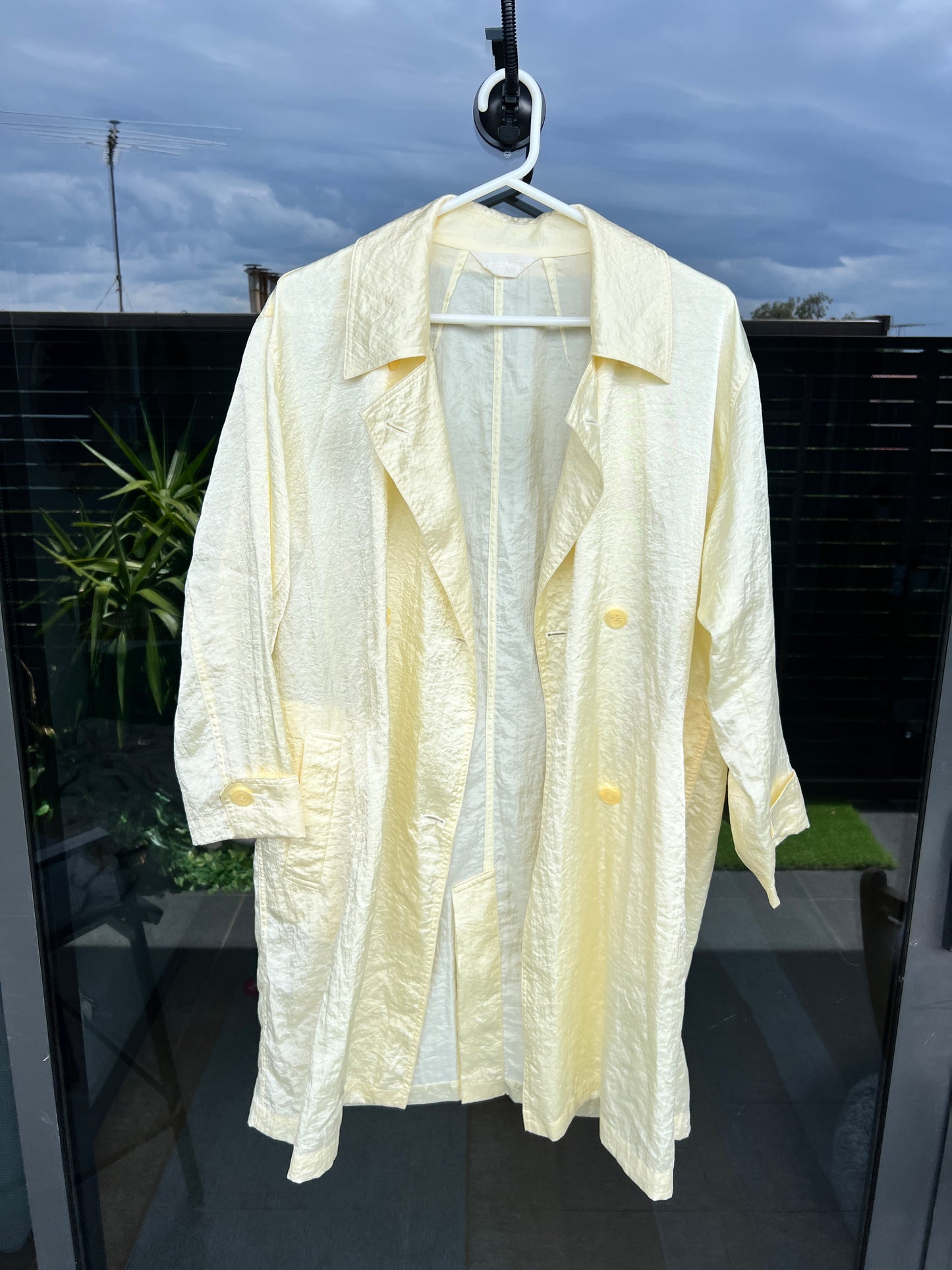 melted butter oversized trench- L