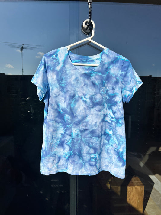 Ice dye ice bucket tee- L