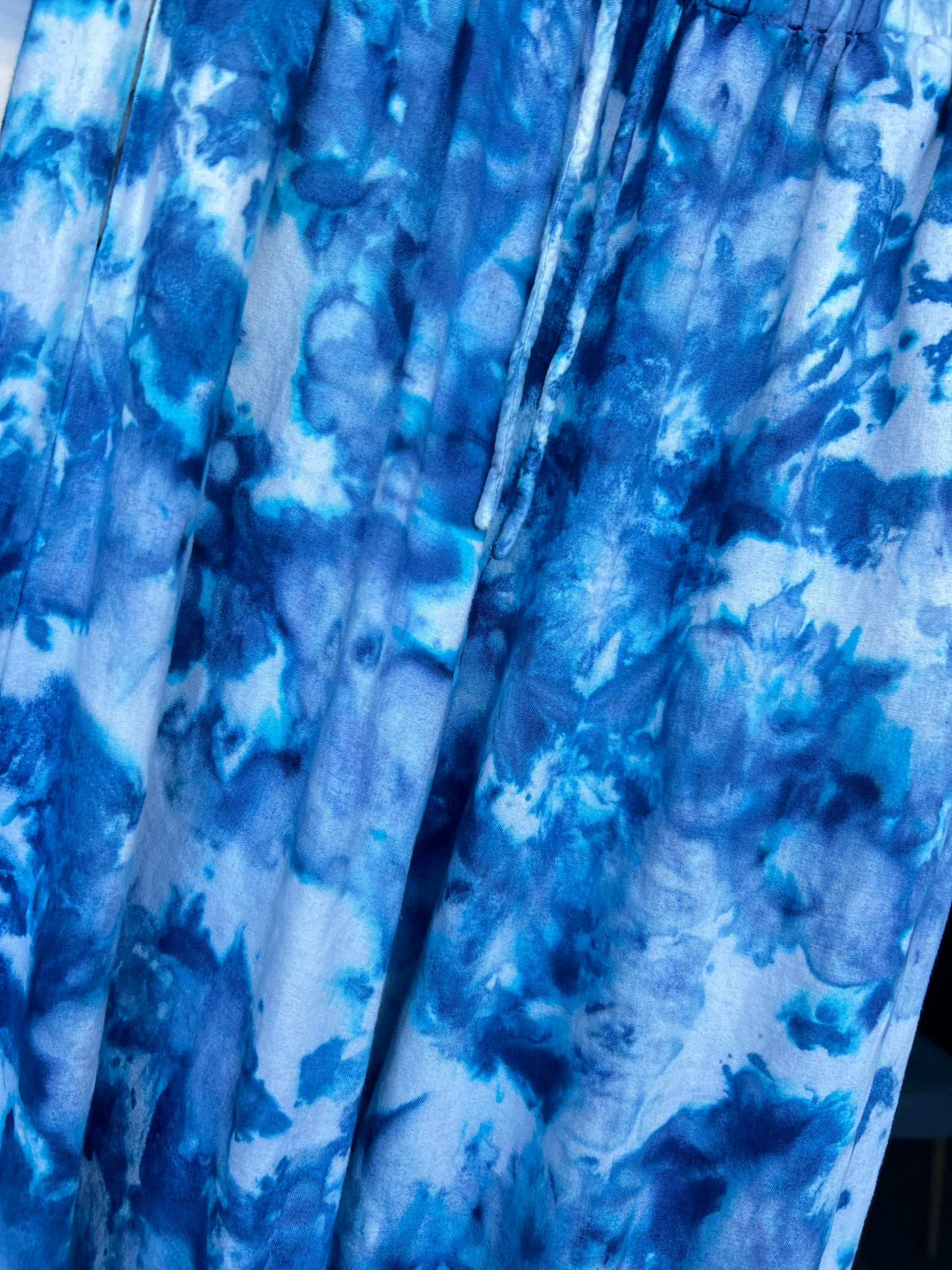 Ice-dye iceburg wide leg pant - M