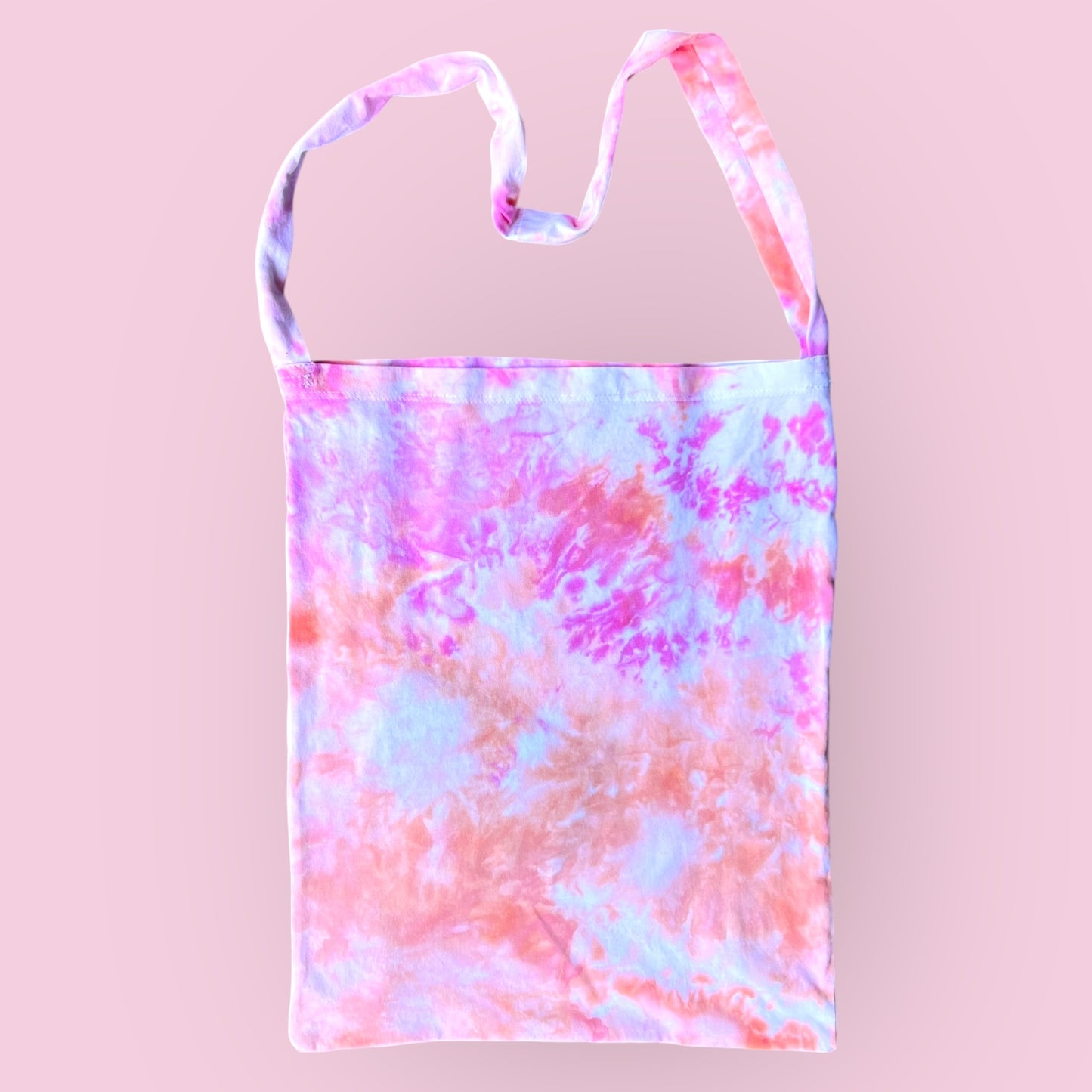 Up-cycled "Nope" Tote- Triple Smile Sorbet
