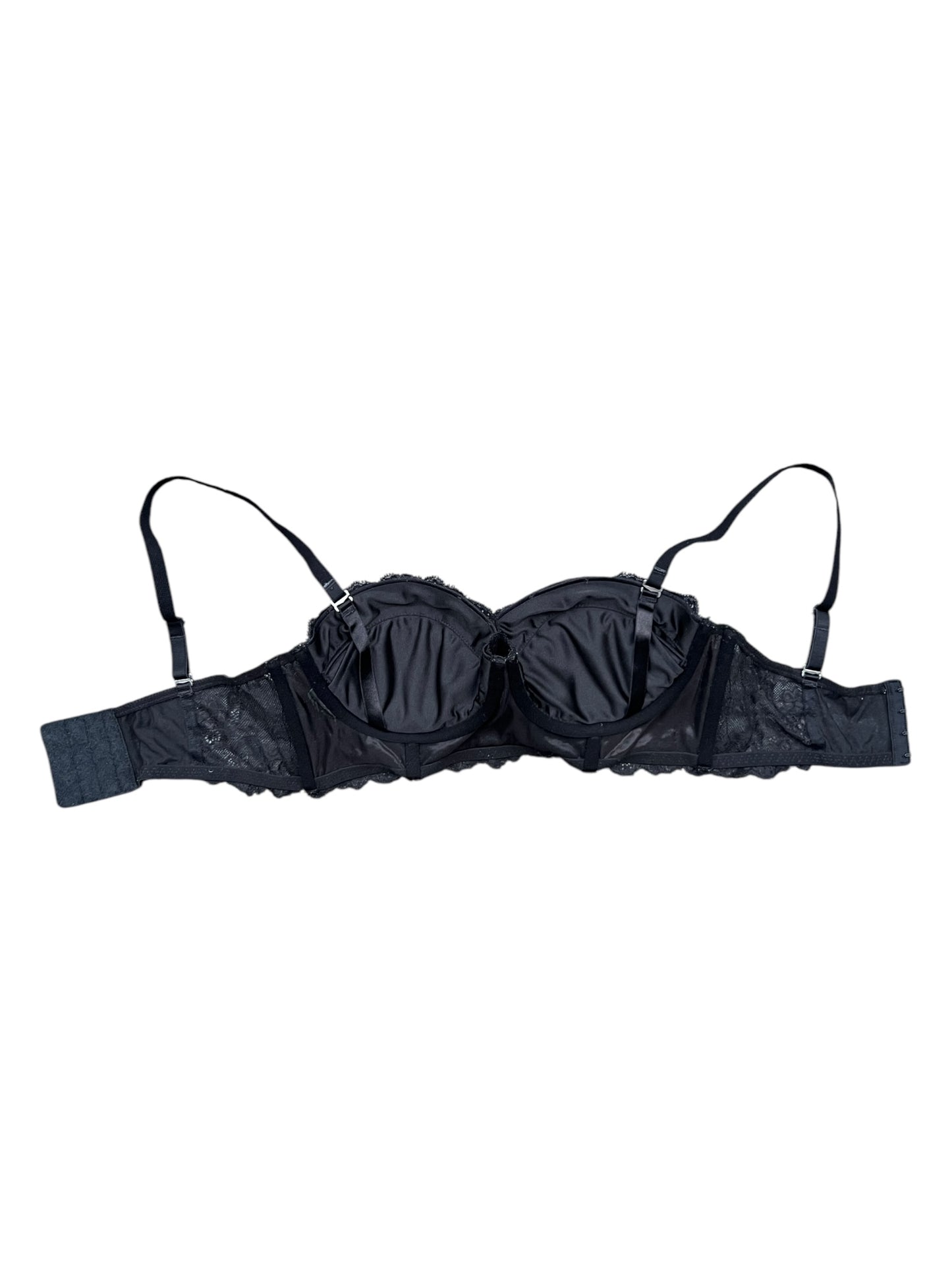 H&M black lace pushup bra - 34B/C