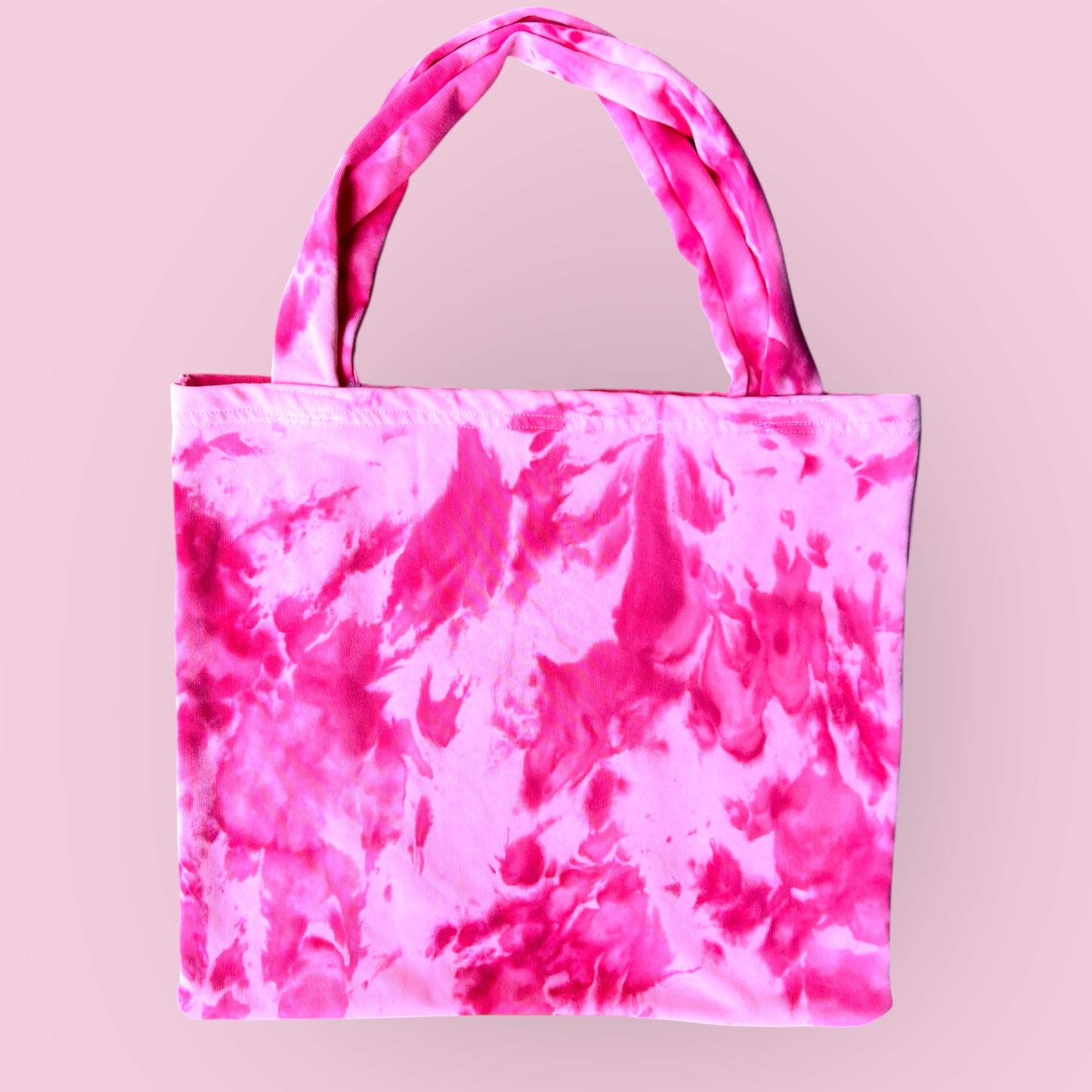 Up-cycled "Nope" Tote-  Flamingo Pink
